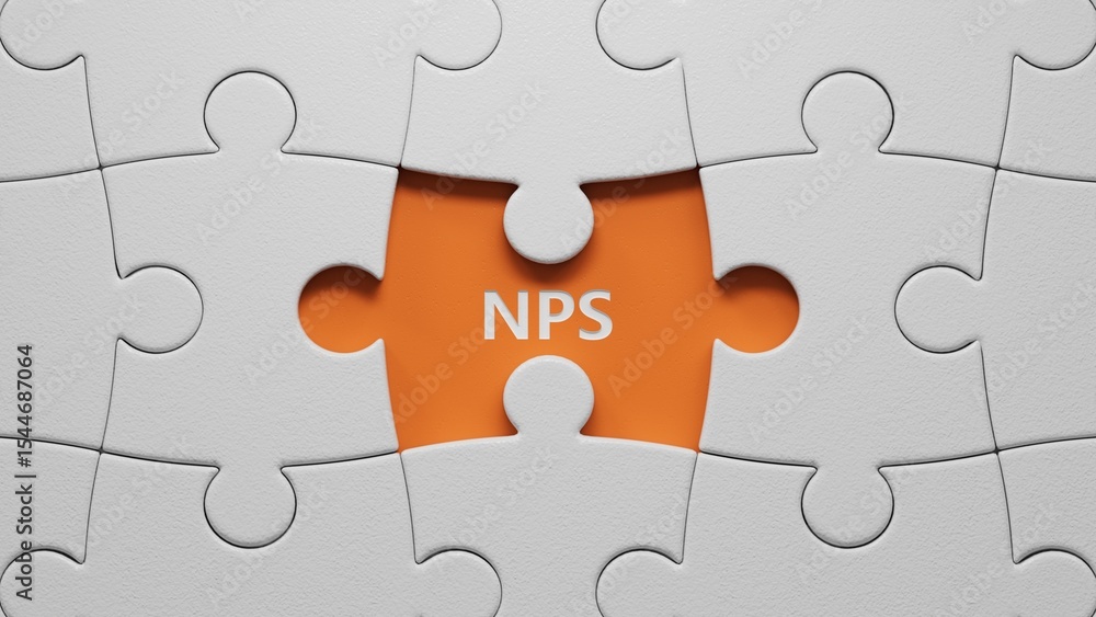 Fototapeta premium word nps with .