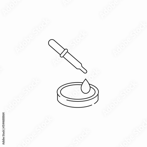 eyedropper liquid drop icon sign vector