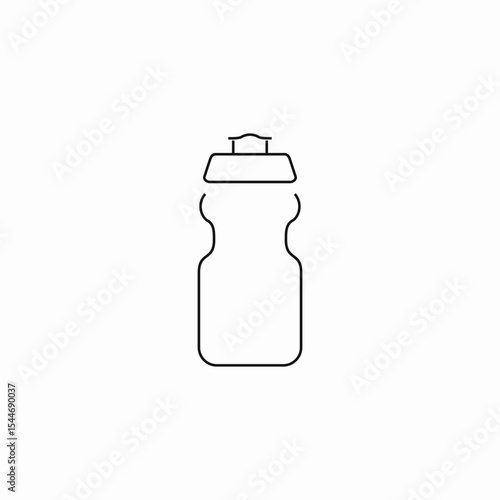 sport water bottle icon sign vector