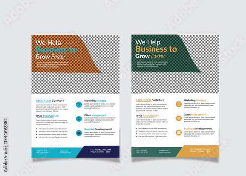 Corporate business flyer template design Minimal Poster Brochure Flyer design Layout background vector template A4  Design Template. official business advertising magazine poster flyer.