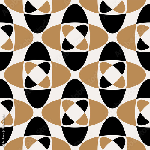 Dikişsiz soyut geometrik desen. Vektör çizimi.	