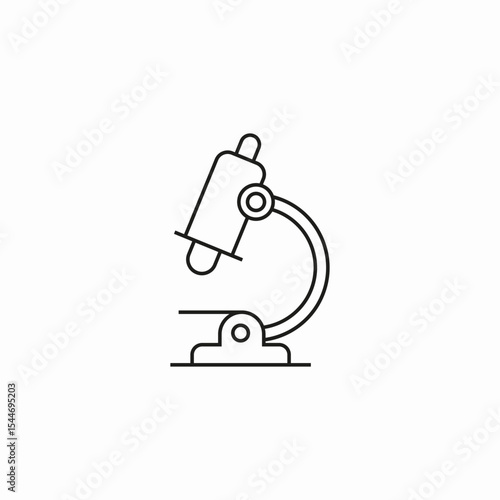 laboratory microscope device icon sign vector