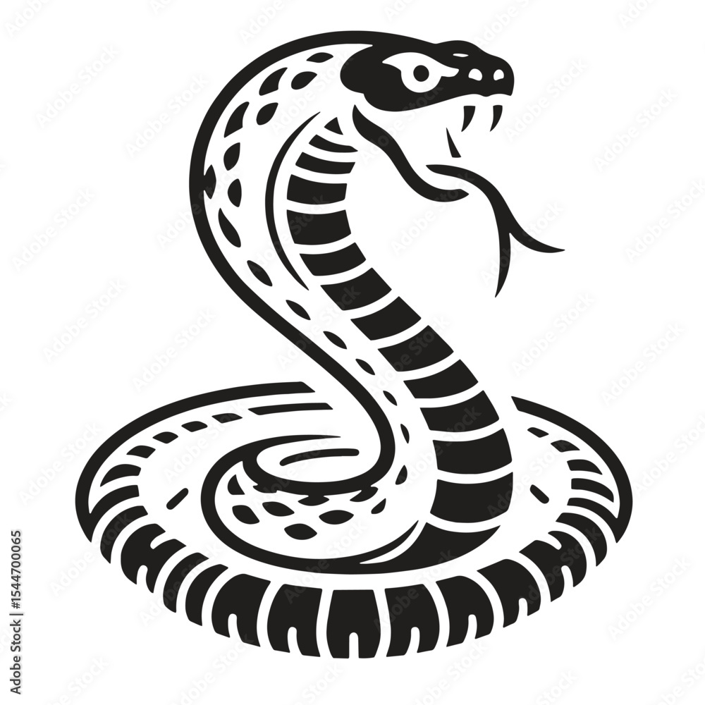 Naklejka premium Hissing Snake