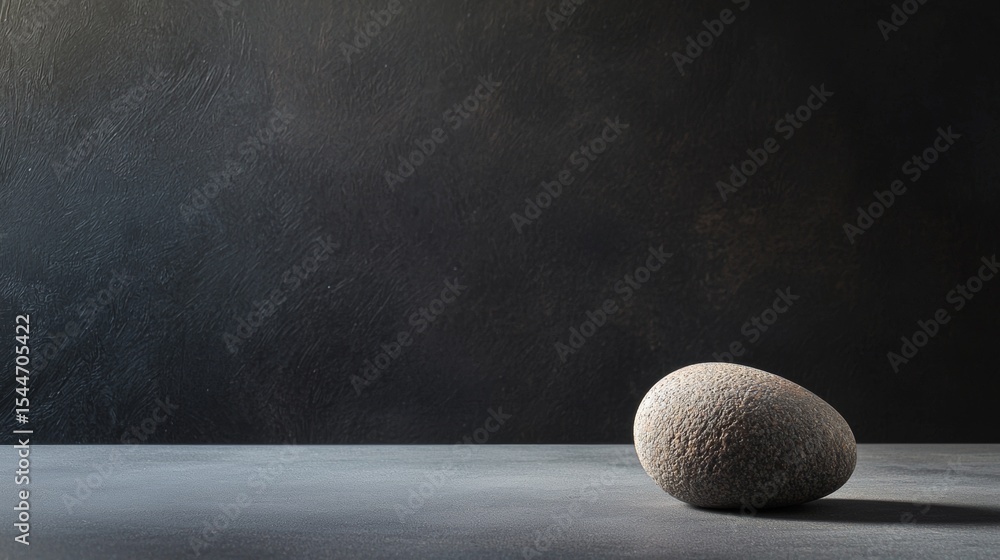 Single egg on gray surface with soft lighting for minimal clean food styling and concept scene Single egg on gray surface with soft lighting for minimal clean food styling and concept scene