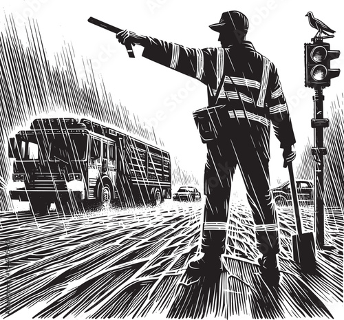 Weathering the storm: traffic controller's relentless dedication