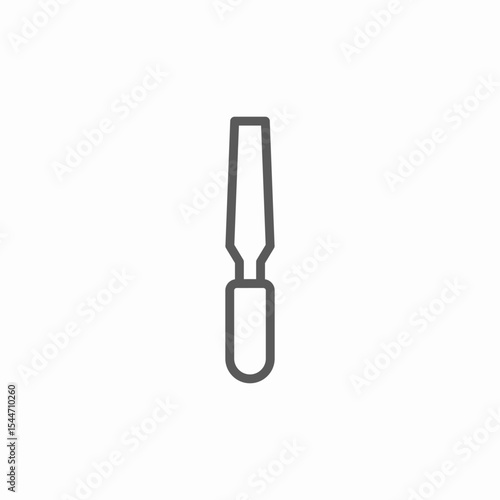 chisel tool icon sign vector