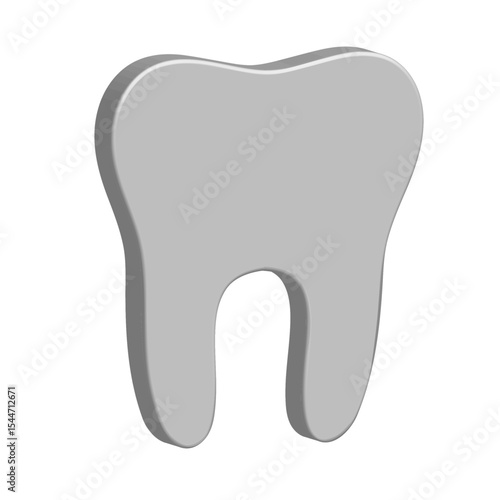 High-Quality 3D Dental Logo Render