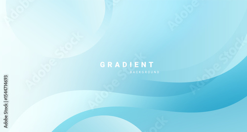 Soft blue gradient background design with flowing wave shapes