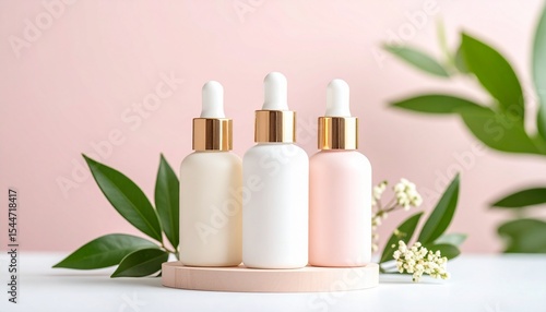 Stacked Mini Skincare Bottles