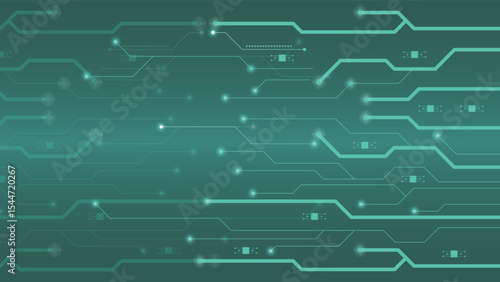 Digital background with glowing tech lines and circuit connections ideal for modern themes and futuristic technology presentations in web and graphic design projects