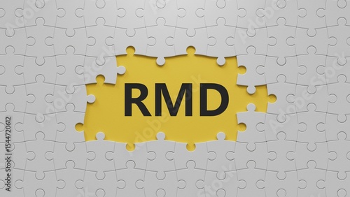 Plakat rmd, required, minimum, distribution. wooden table with .