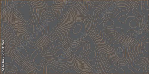 A minimalist, abstract background featuring organic, undulating contour lines in a warm, muted brown against a dark charcoal grey. The lines are thin and flowing, creating a subt