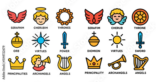 Angelic Hierarchy Icons