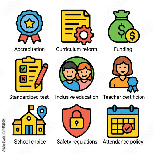 Educational Policy Icons