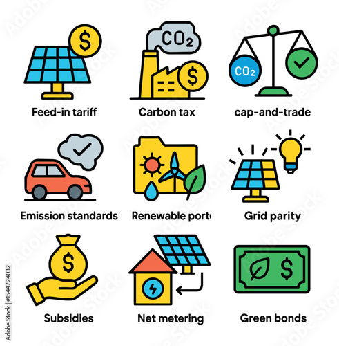 Renewable Policy Icons