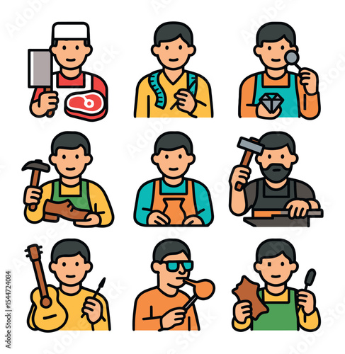 Trade Worker Icons