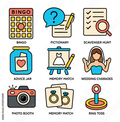 Bridal Shower Games Grid