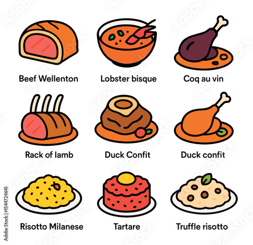 Gourmet Dish Icons