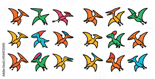 Flying Reptile Icons