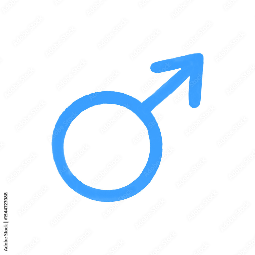 Bold blue male gender symbol representing identity and inclusivity in modern discussions Bold blue male gender symbol representing identity and inclusivity in modern discussions