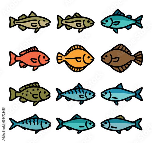 Saltwater Fish Icons