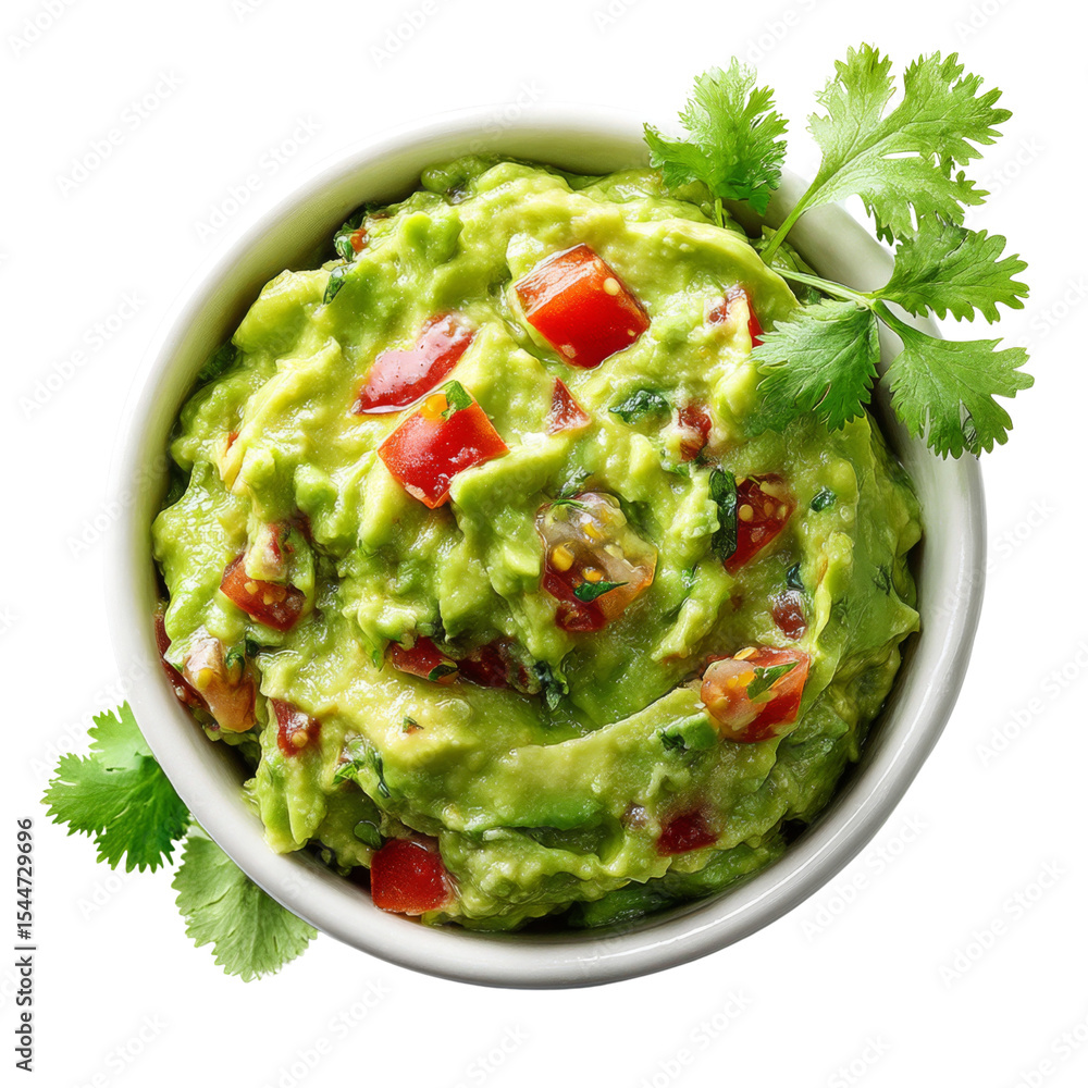 Creamy guacamole with diced tomatoes and fresh cilantro, perfect for dipping. This vibrant green dip is delicious addition to any meal or snack Creamy guacamole with diced tomatoes and fresh cilantro, perfect for dipping. This vibrant green dip is delicious addition to any meal or snack