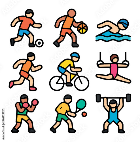 Athlete Icon Grid
