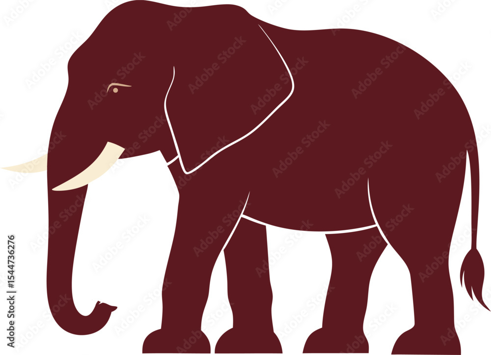 Fototapeta premium This collection of black and white images depicts various illustrations of elephants, some in profile, others with detailed textures, and some appearing to be part of a larger design or pattern.