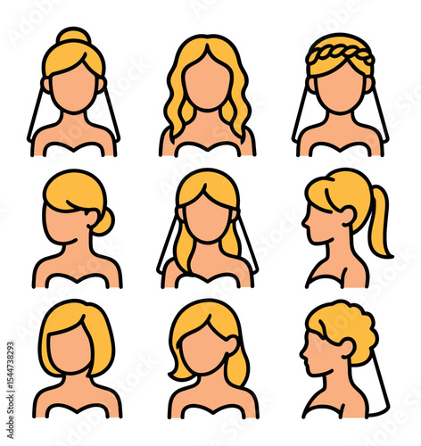 Bridal Hairstyles Icons