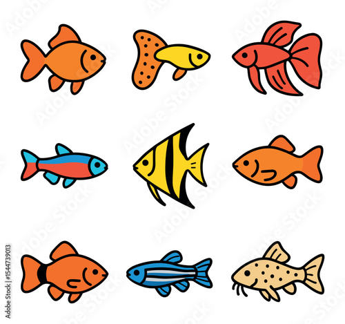Aquarium Fish Icons