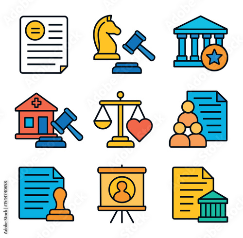 Legal and Natural Law Icons
