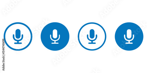 Microphone Icon Set for Audio and Podcasting- mic, mike, microphone, mic icon, microphone icon, mike icon.