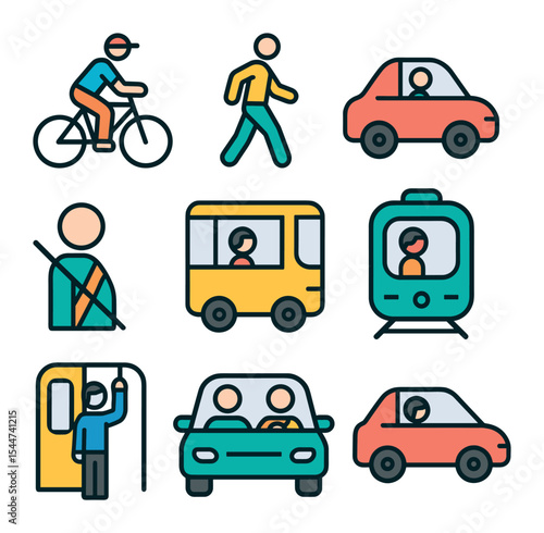 Commuter Icon Grid