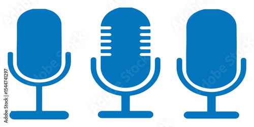 Microphone Icon Set for Audio and Podcasting- mic, mike, microphone, mic icon, microphone icon, mike icon.