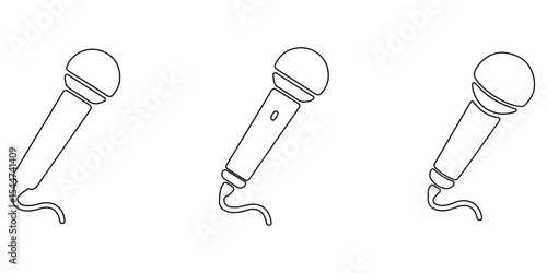 Microphone Icon Set for Audio and Podcasting- mic, mike, microphone, mic icon, microphone icon, mike icon.