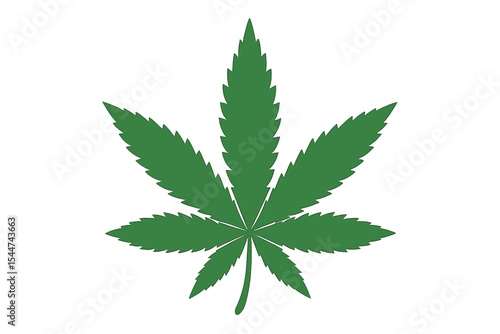 Cannabis weed leaf logo clip art illustration graphic marijuana vector icon