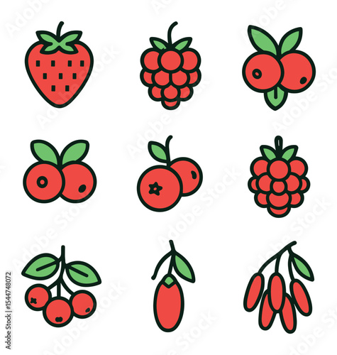 Berry Vector Icons