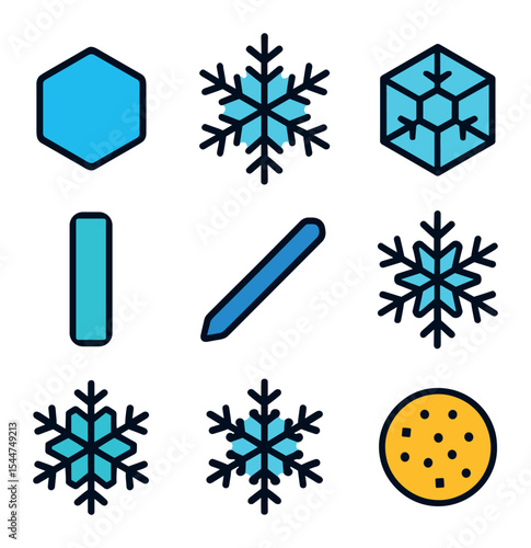 Ice Crystal Icons