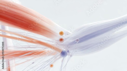 simplified diagram of muscle and joint interactions focusing on biomechanics and neural networks