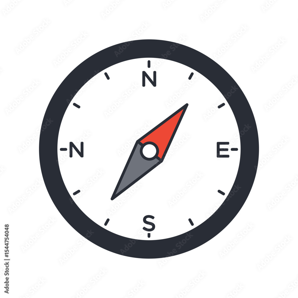 compass on white background compass on white background