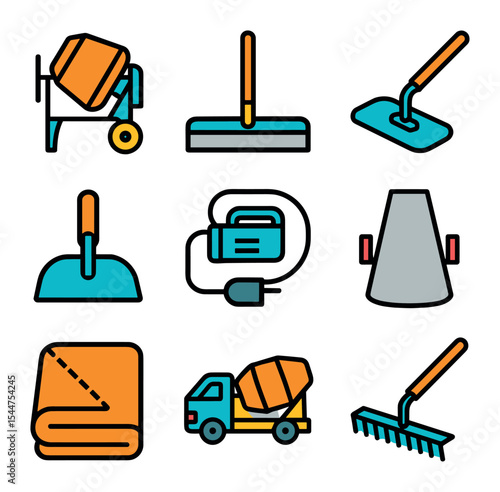 Concrete Tools Icons