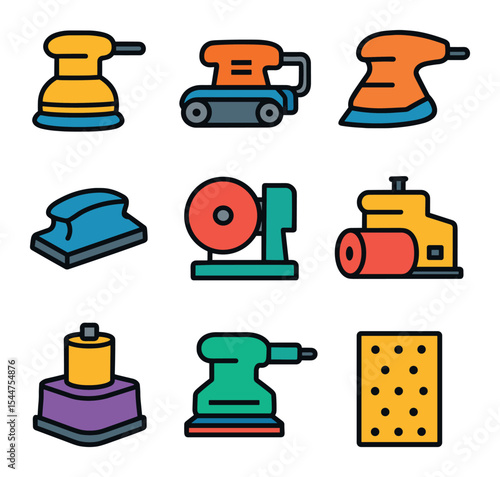 Sanding Tools Icons