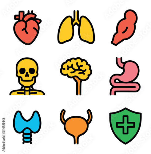 Body Systems Icons