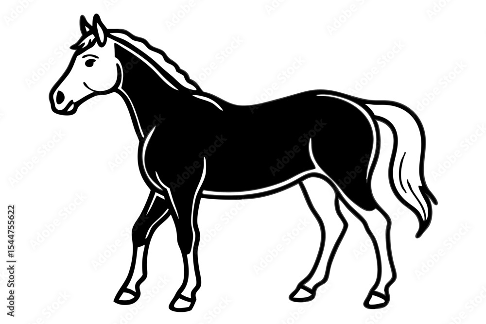 vector illustration of a horse vector illustration of a horse