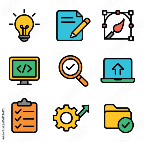 Phases Icons Grid