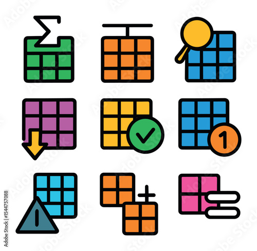 Spreadsheet Function Icons
