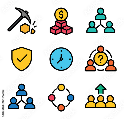 Consensus Mechanism Icons
