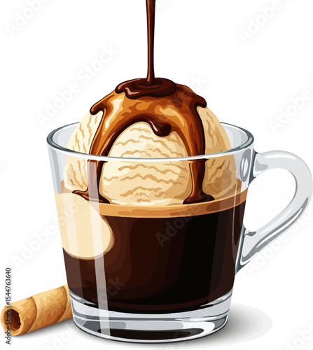 Affogato with a Wafer