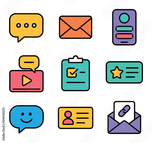 Colorful Customer Touchpoints Grid