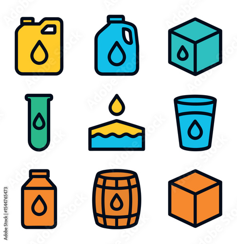 Water Measurement Icons